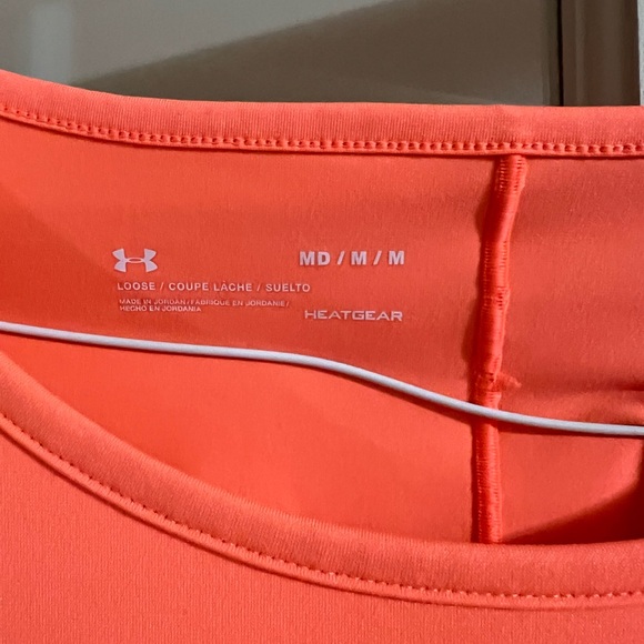 Under Armour Heat Gear Women's Bright Orange Tee - Picture 5 of 5
